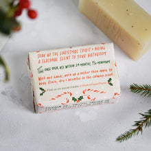 Candy Cane Christmas Soap Bar