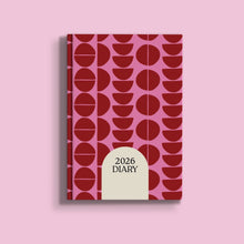 2026 Week To View Diary, Geo Berry Design