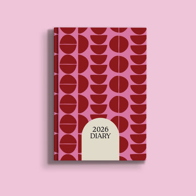 2026 Week To View Diary, Geo Berry Design