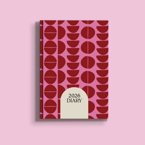 2026 Week To View Diary, Geo Berry Design