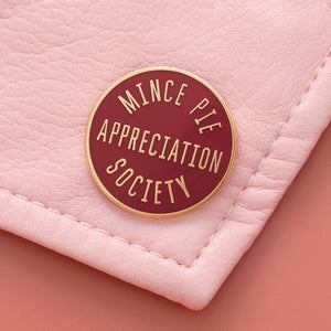 Mince Pie Appreciation Society Enamel Badge