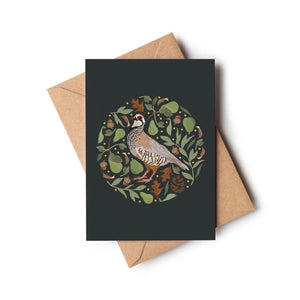 Partridge In A Pear Tree Christmas Card