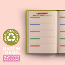 2026 Week To View Diary, Harlequin Design
