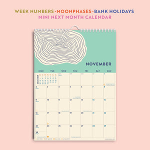 2026 A4 Calendar, Tidal Waves