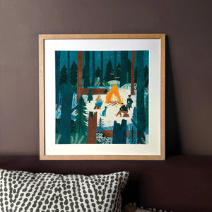 Fire And Stars Art Print
