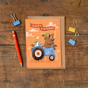 Tractor Birthday Card