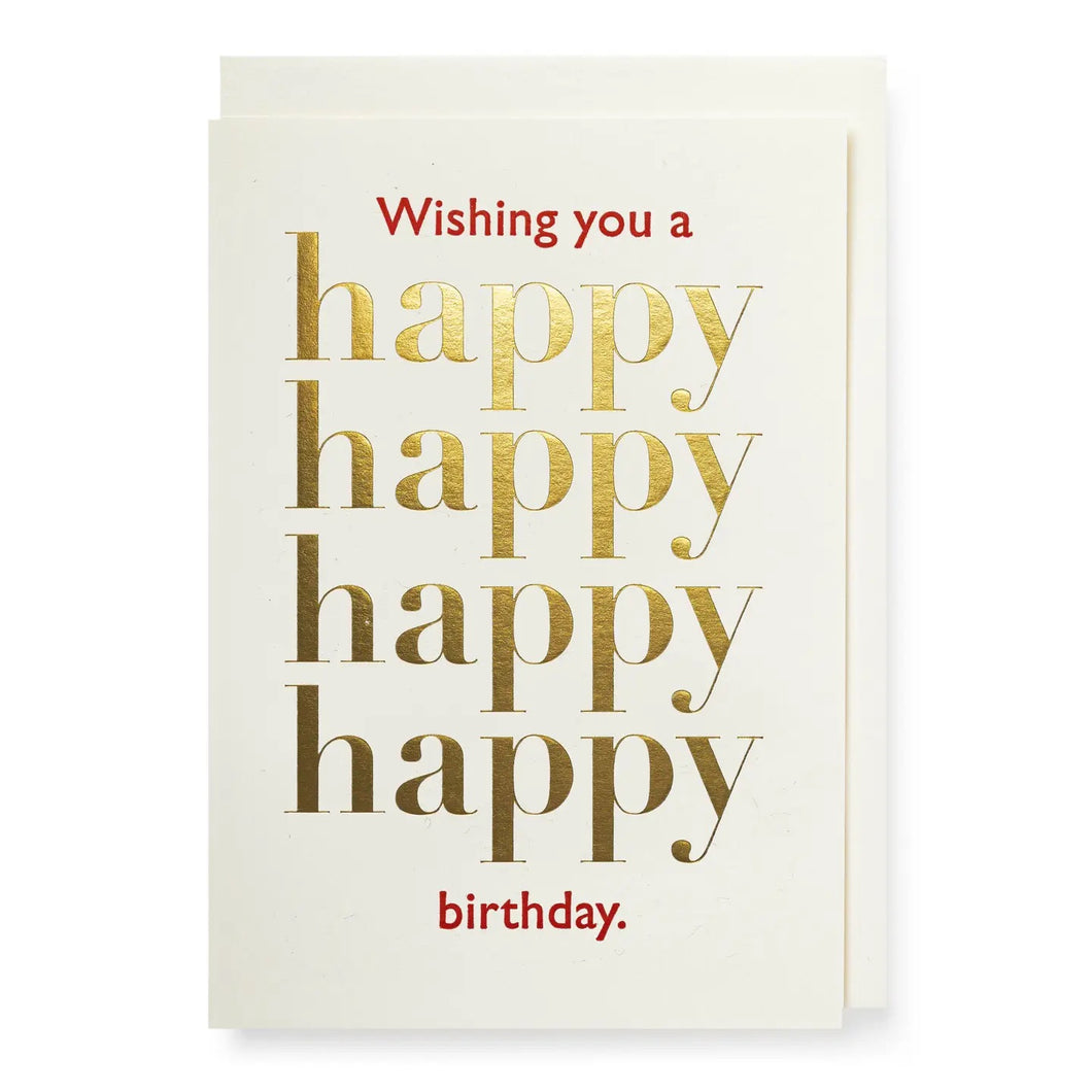 Wishing You A Happy Birthday Card