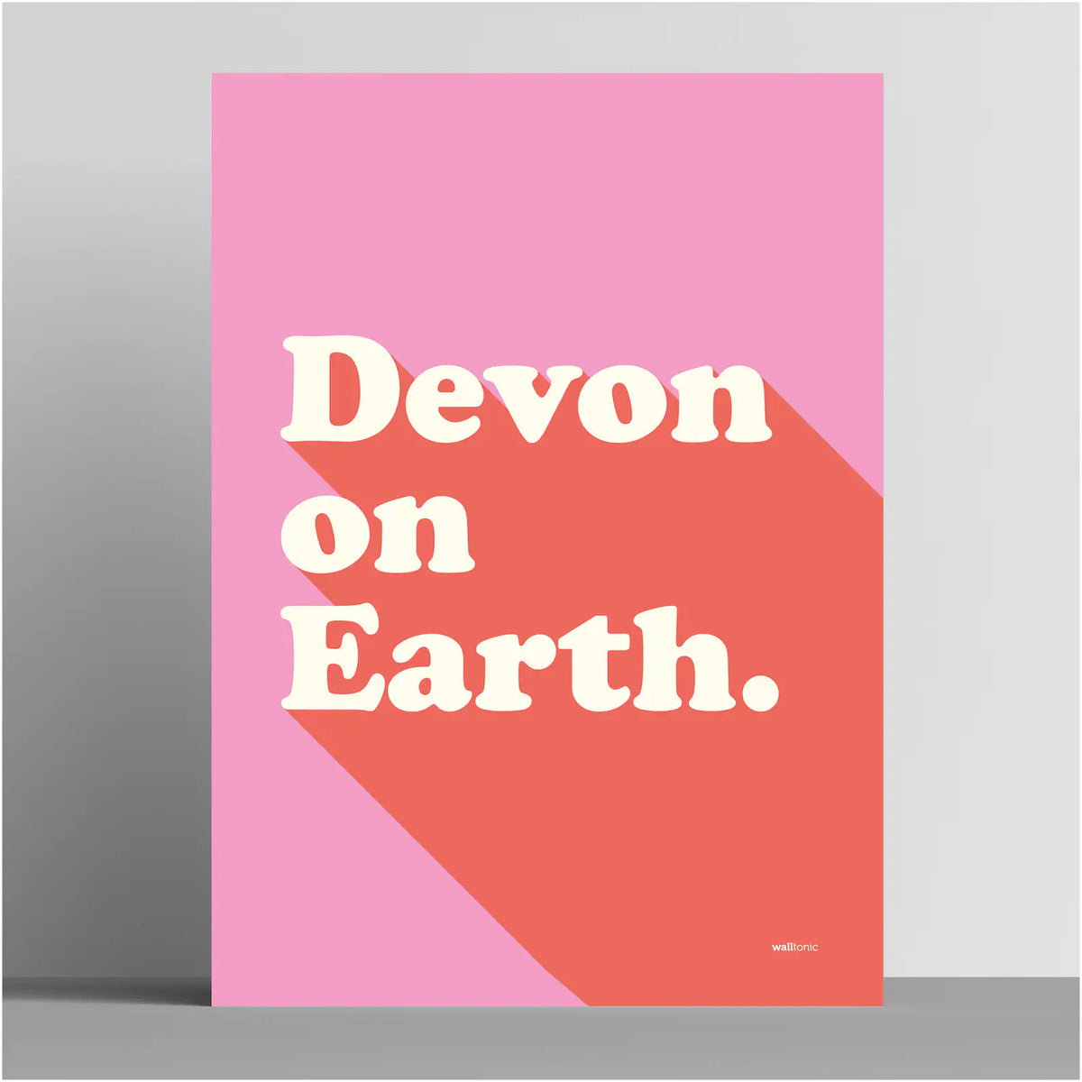 'Devon on Earth' A3 print