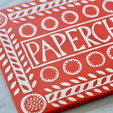 Close up of paper chain packaging by Cambridge Imprint