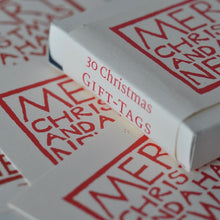 Christmas Gift Tags, Red