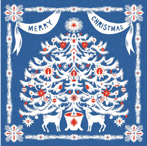 Advent Tree Christmas Cards, Pack of 6
