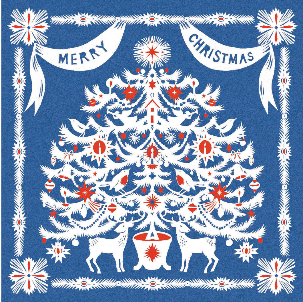 Advent Tree Christmas Cards, Pack of 6