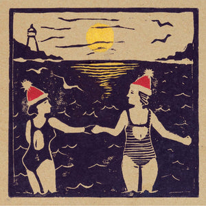 Wild Swimmers Christmas Cards, Pack of 6