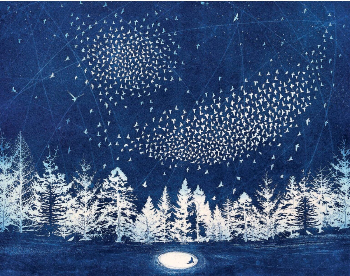 Starry Messenger Christmas Card, Pack of 6