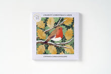 Robin And Oak Leaves Christmas Card, Pack of 6