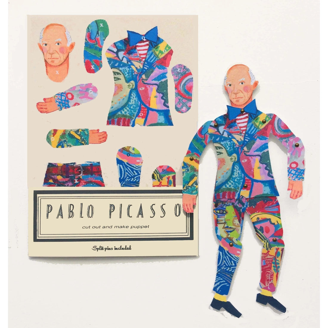 Picasso Cut Out Paper Puppet