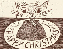 Christmas Cat Card, Pack of 6