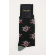 Autumn Leaf Men's Black Sock