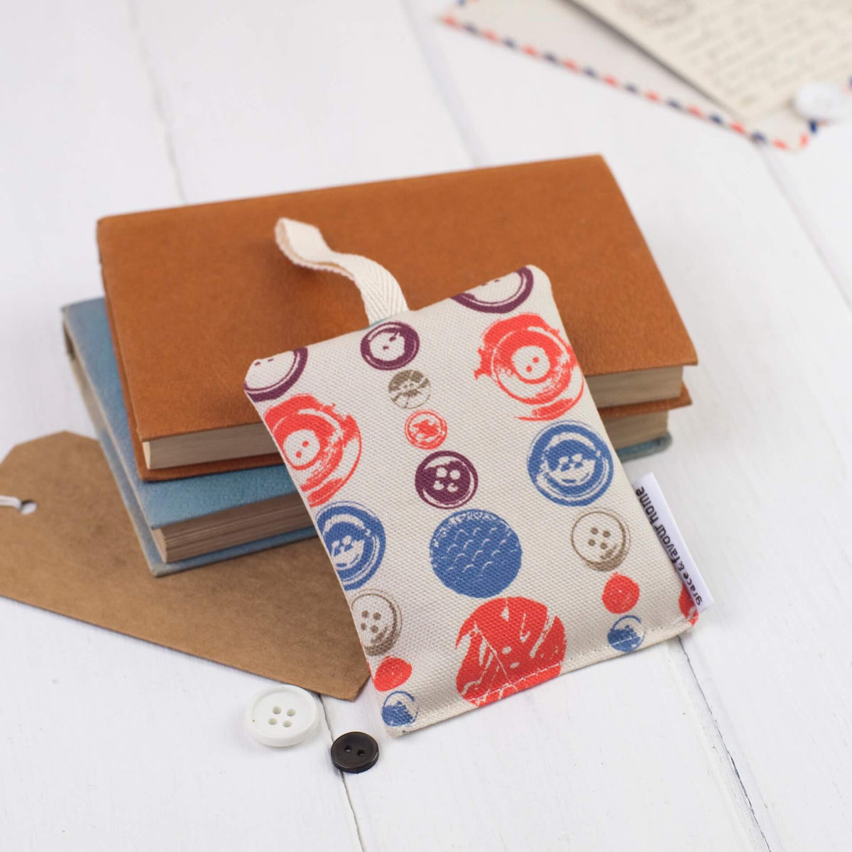 Buttons Lavender Bag