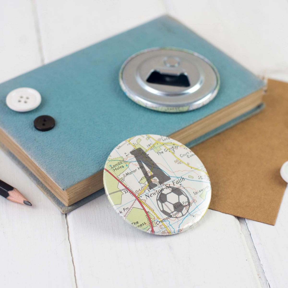 Initial Magnetic Bottle Opener