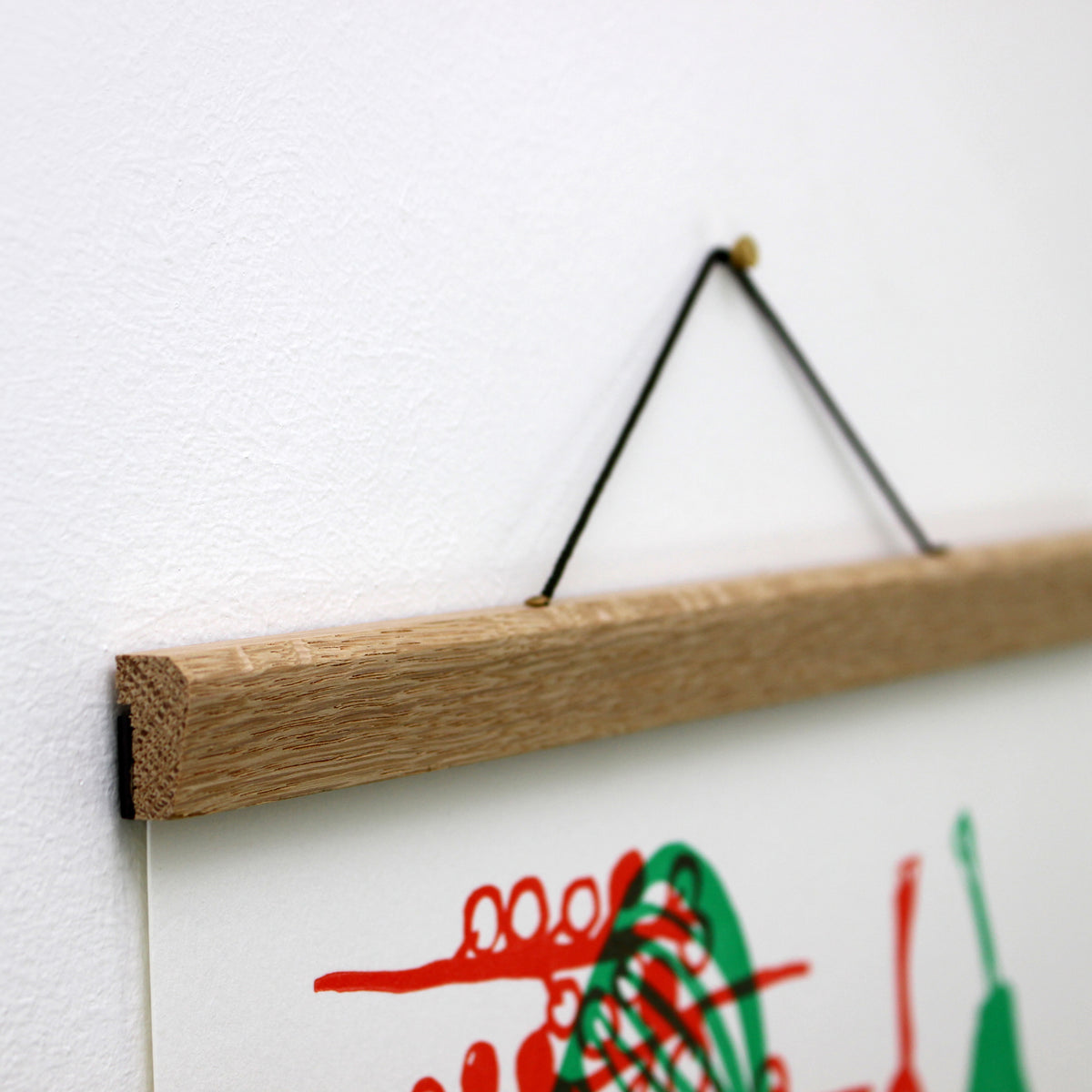 Oak Poster Hanger 12" (A4 Landscape / A3 Portrait)