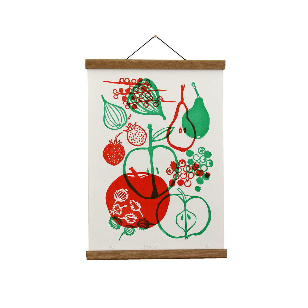 Oak Poster Hanger 12" (A4 Landscape / A3 Portrait)