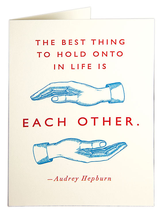 Hold Onto Each Other Card