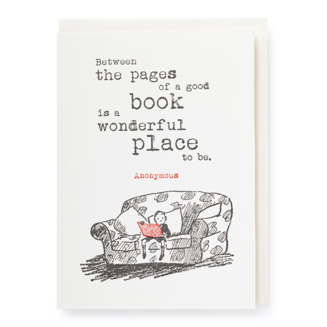 Between the Pages of a Book Card