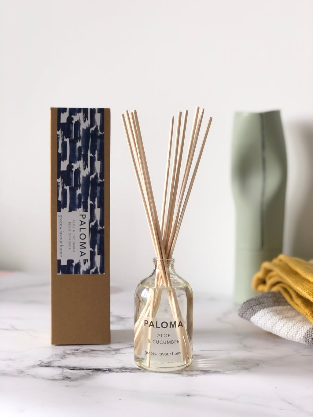 Paloma Reed Diffuser - Aloe, Straw & Cucumber