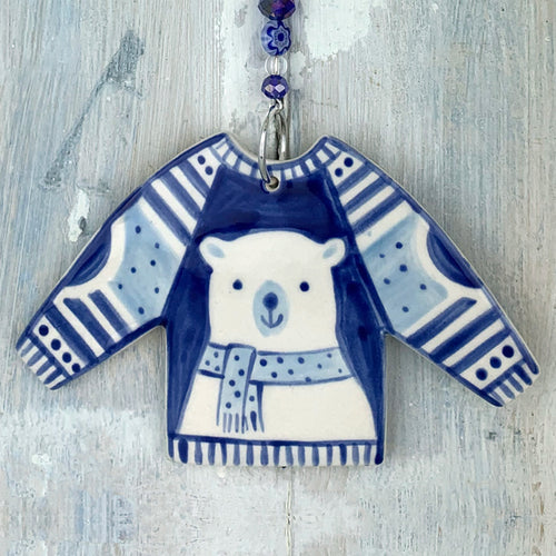 Blue Christmas Jumper Decoration