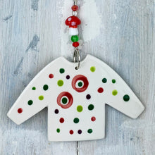 Reindeer Christmas Jumper Ceramic Decoration