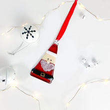 Santa Claus Christmas Glass Decoration