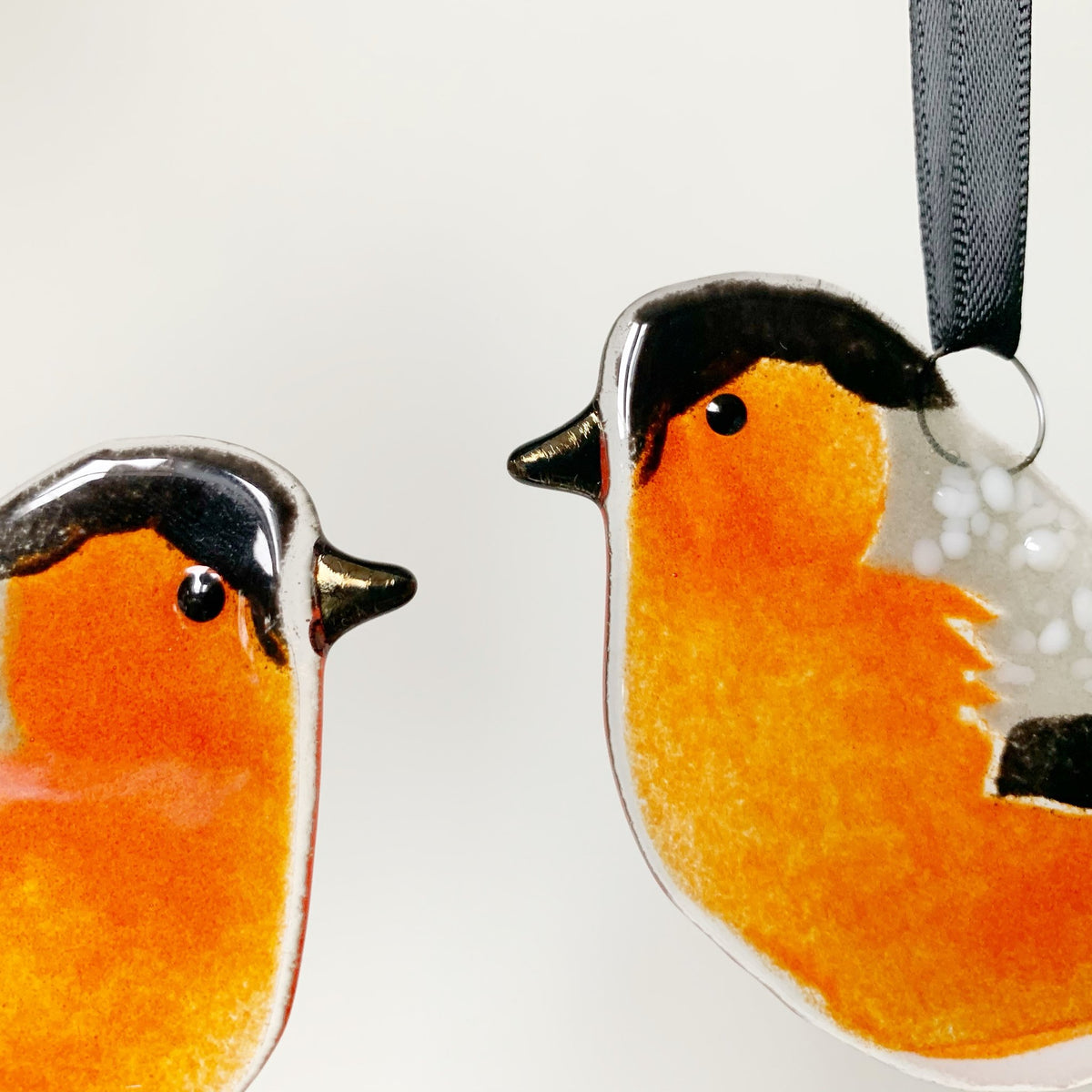 Bullfinch Glass Decoration