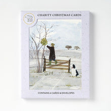 Picking Mistletoe, Pack of 6 Christmas Cards