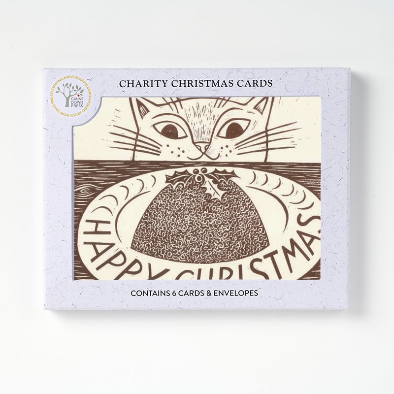 Christmas Cat Card, Pack of 6